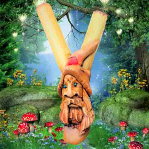 Kuripe Bambou Totem Mage Gobelin Amulette Pierres puissant