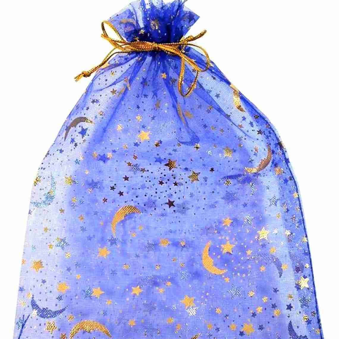sacchetto organza stelle lunea con rapè kuripe