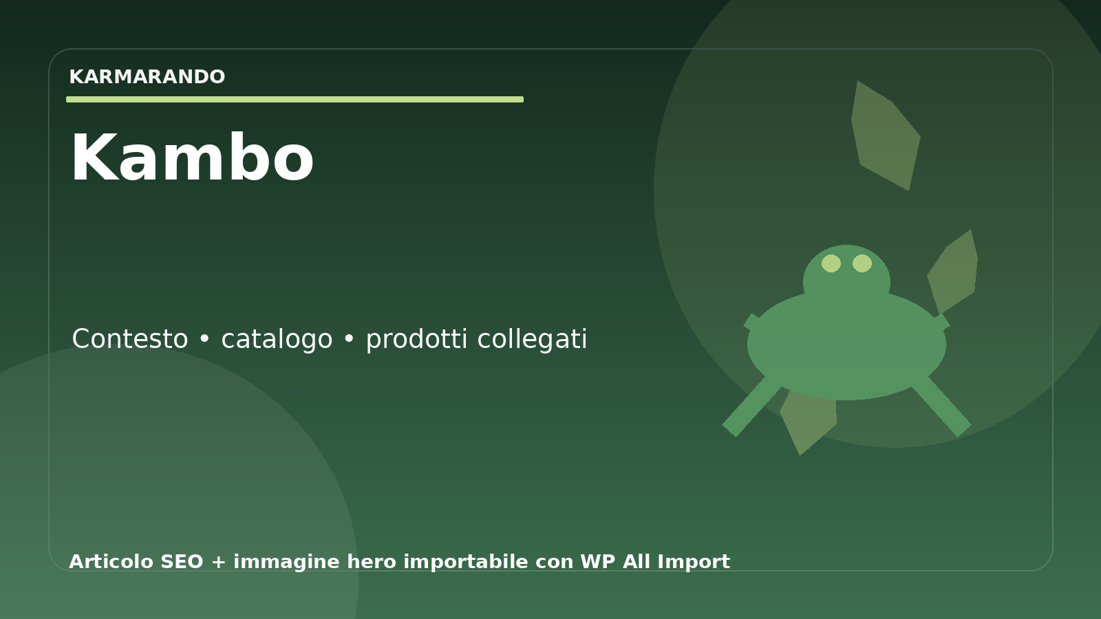 Kambo et produits connexes: comment s'orienter entre contexte traditionnel, qualité et catalogue