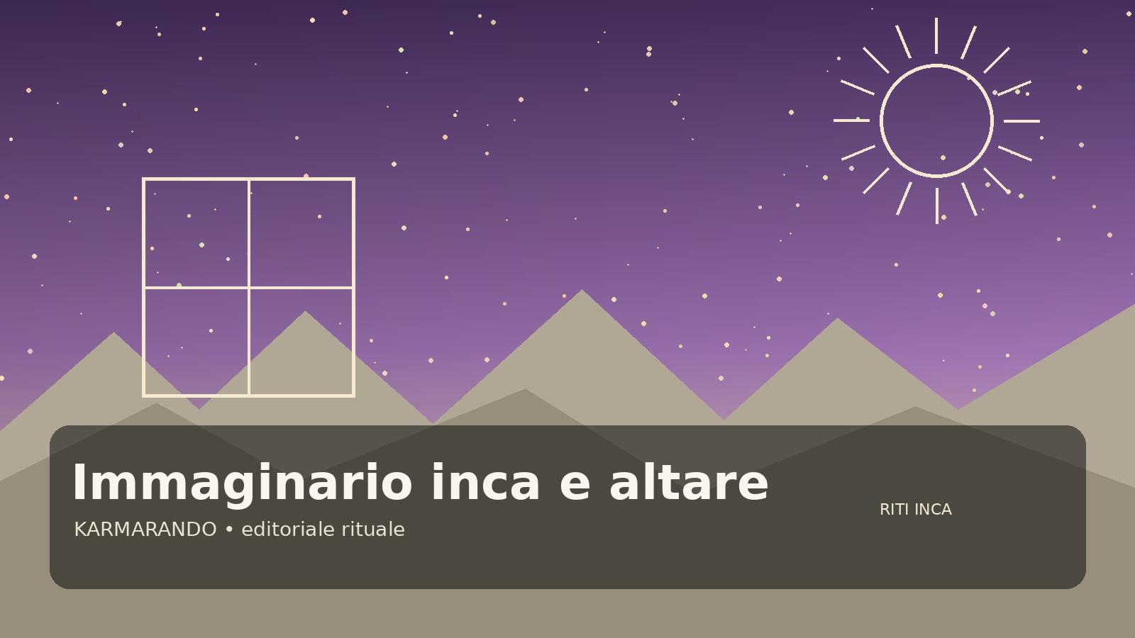 Des Andes à l'autel contemporain: ce qui rend reconnaissable un imaginaire inca