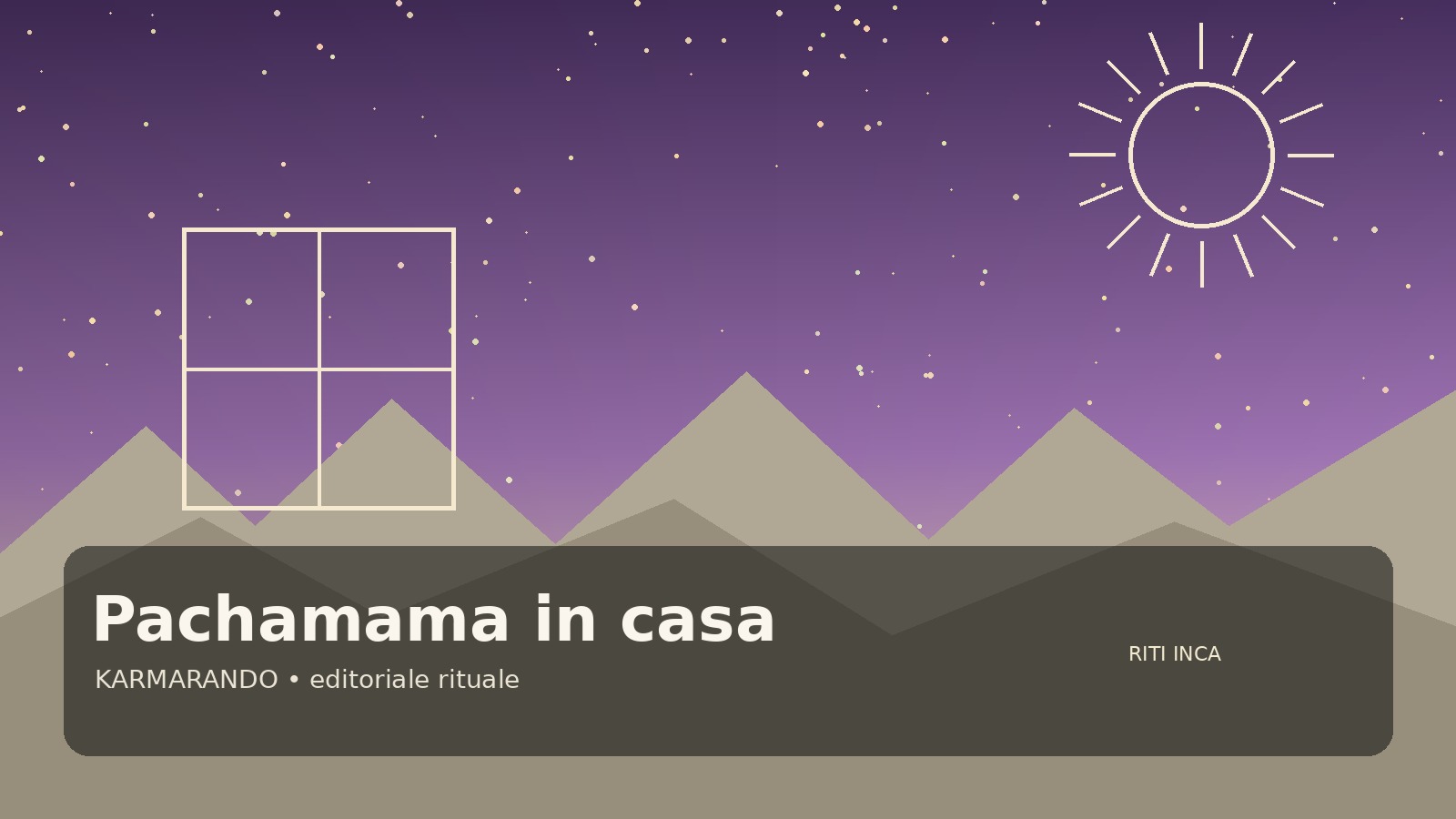 Pachama à la maison: symboles andins, offres et objets qui donnent forme au rite