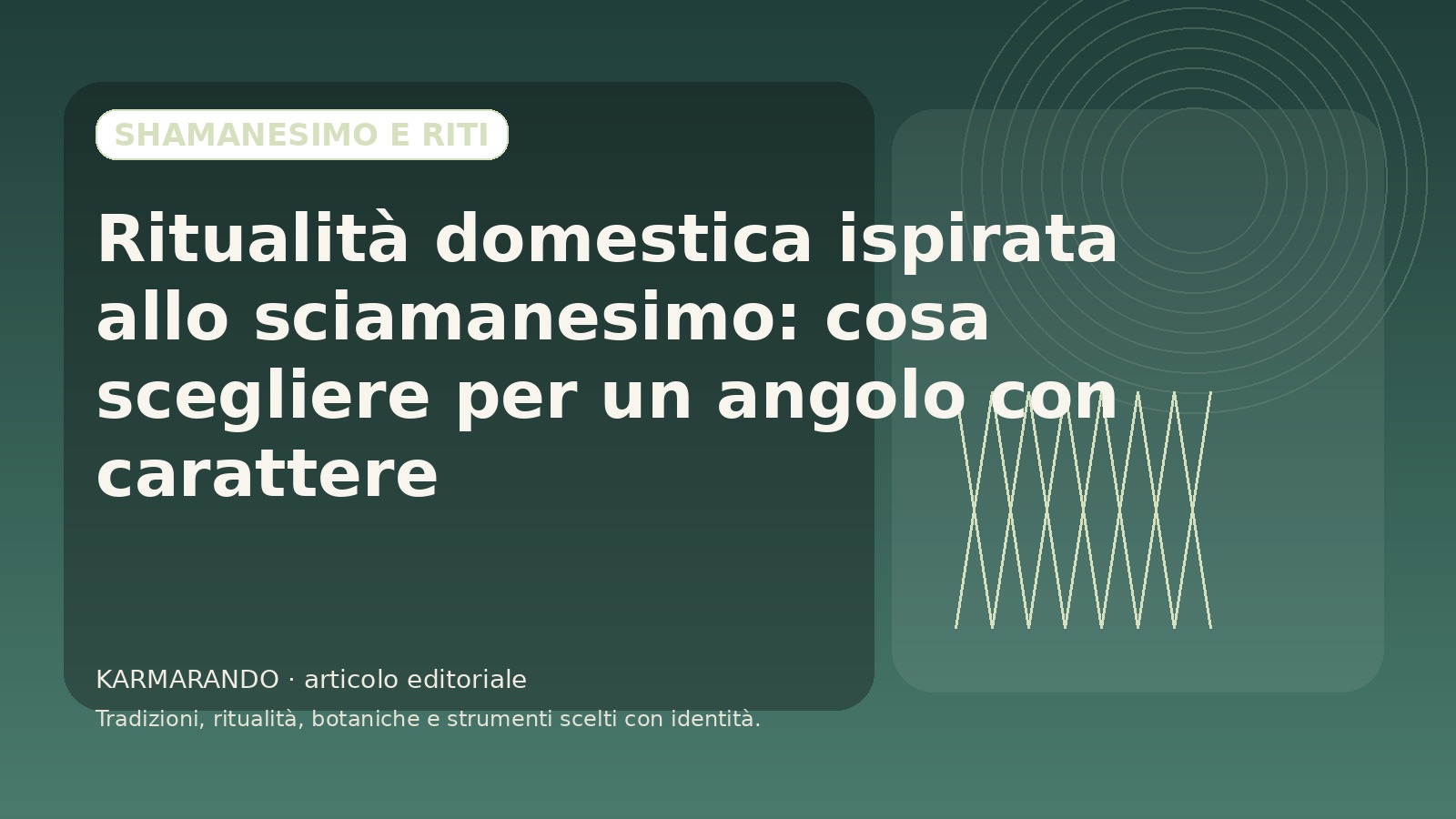 Ritualità conjugale inspirée par le chamanisme: que choisir pour un angle avec caractère